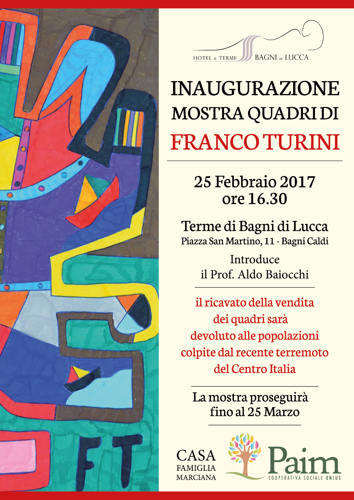Franco Turini Mostra ai Bagni di Lucca