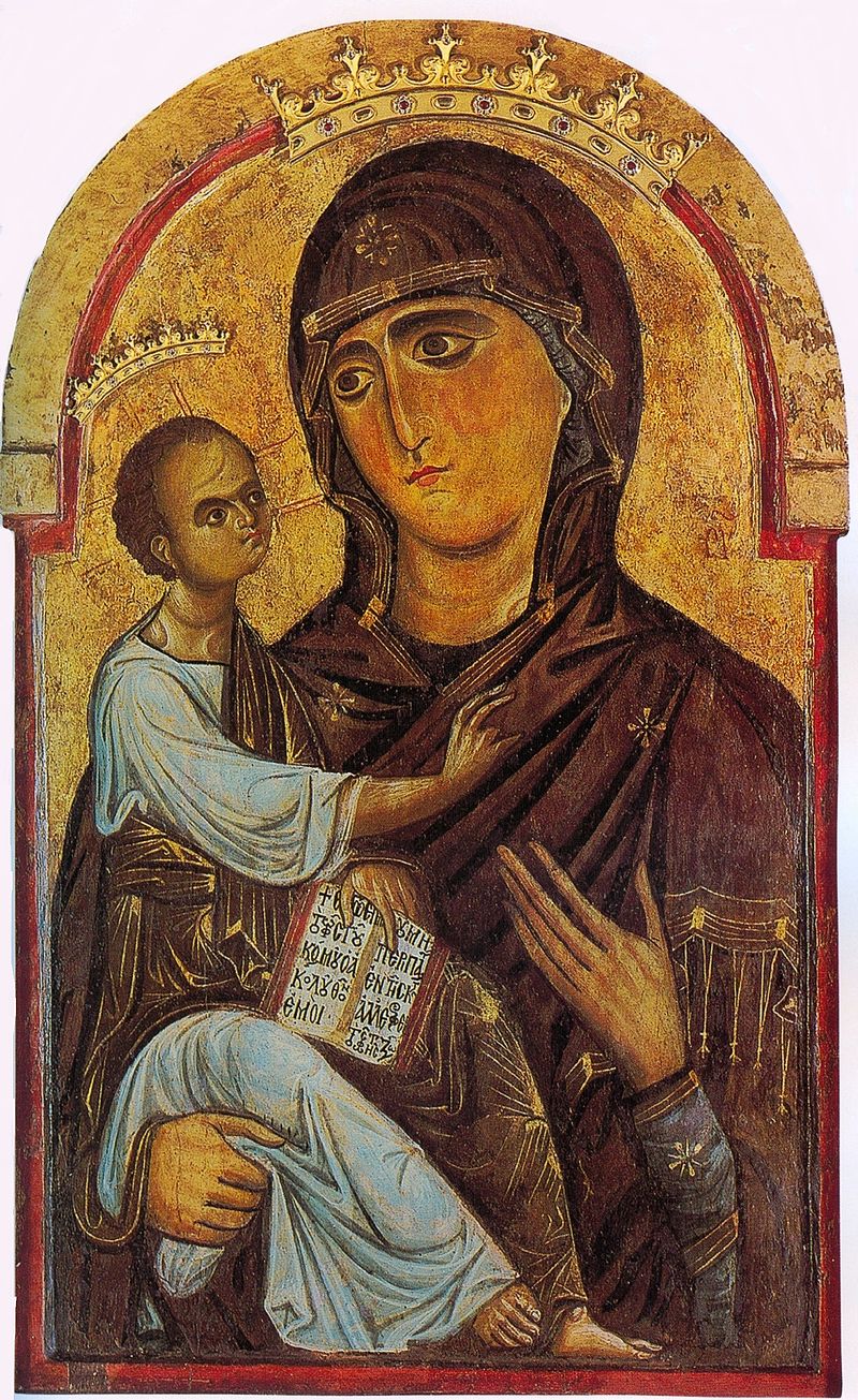 Berlinghiero o pittore bizantino. Madonna col Bambino